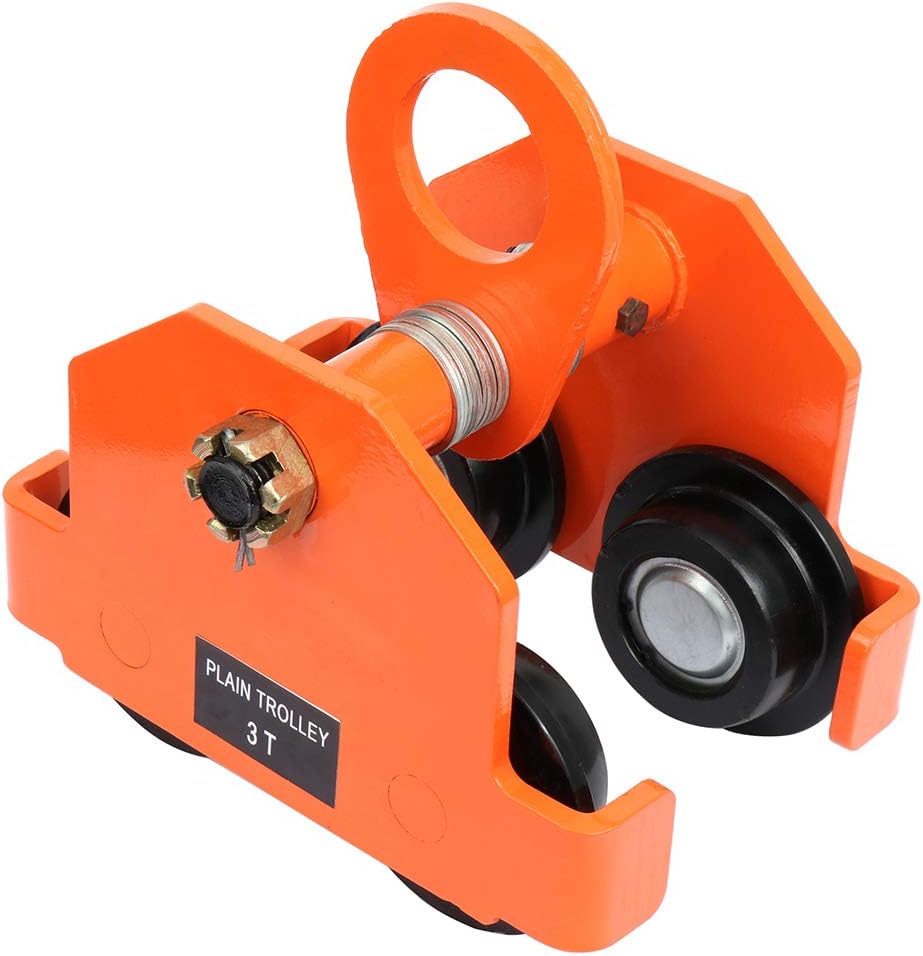 Push I Beam Trolley Adjustable Manual Trolley 6000LBS 3 Ton