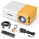 Mini Projector, Meer Portable Pico Full Color LED LCD Video Projector for Children Present, Video TV Movie, Party Game, Outdo
