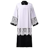BLESSUME Church Priest Choir Robe Black Cassock