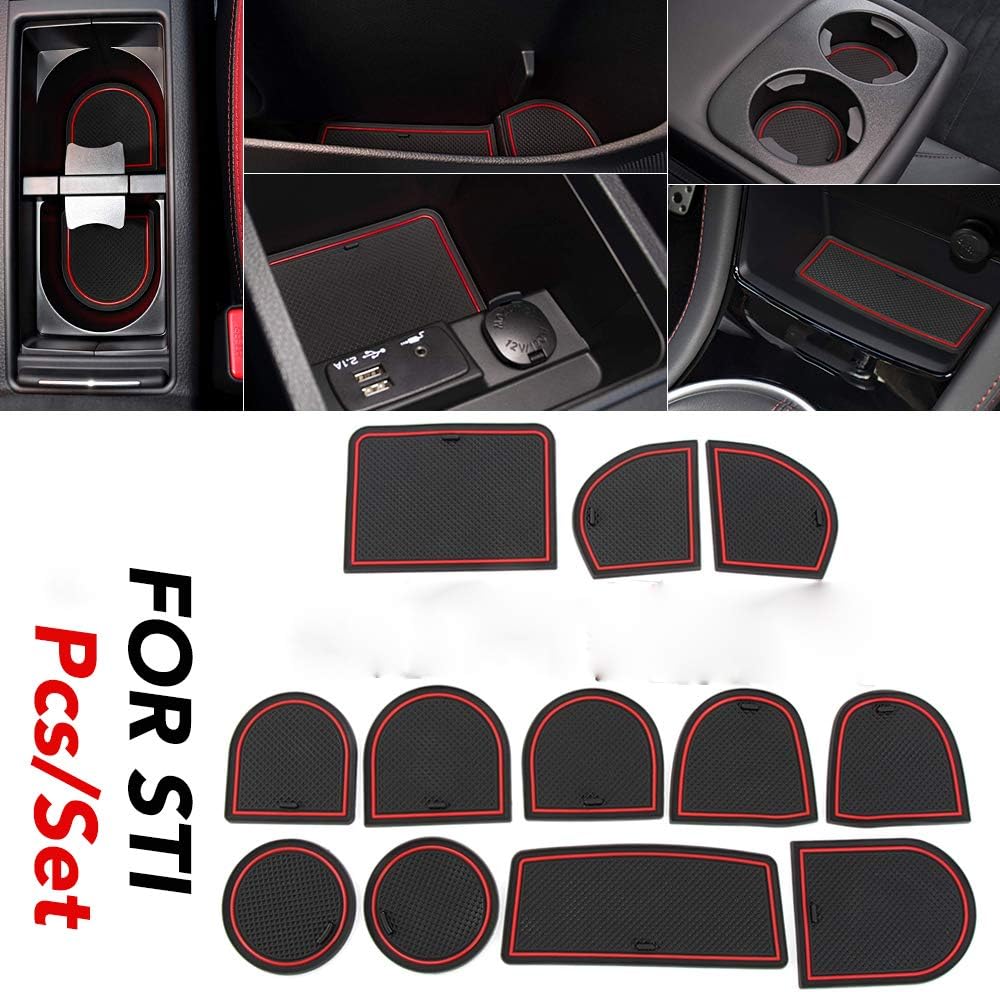 JessicaAlba for Subaru STI 2015 2016 2017 2018 2019 2020 Custom Fit Cup and Door Center Console Liner Accessories