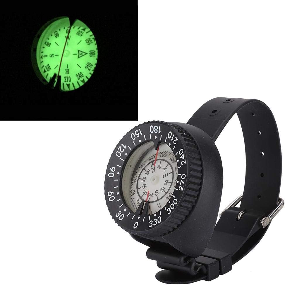 Jadeshay Compass Waterproof Wrist Diving Compass Night Vision Wrist