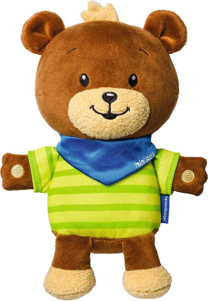 Ravensburger ministeps 4560 Kuschelbär Butz, schmuseweiches Kuscheltier zum Spielen, Schlafen und Liebhaben, 25 cm, Baby Spielzeug ab 0 Monate 2