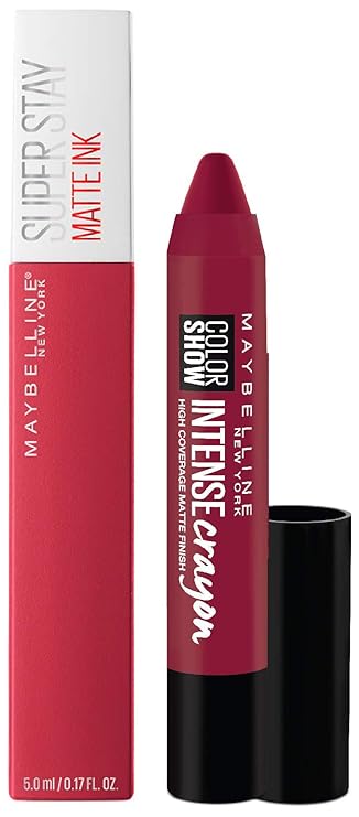 Maybelline New York Super Stay Matte Ink Liquid Lipstick 80 Ruler 5g Color Show Intense Lip Crayon Free