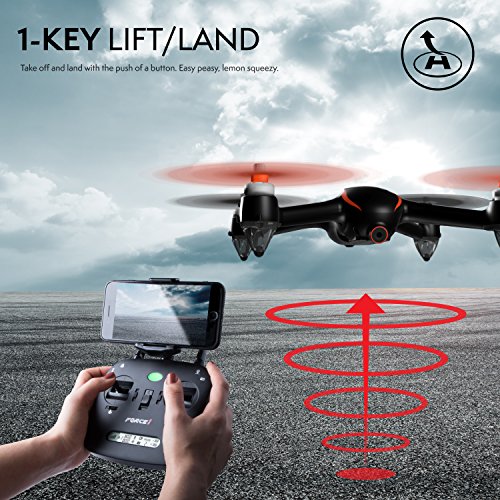 Force1 Drones with Camera and GPS B2W Shadow MJX Bugs 2 Long Range Drone for Adults and Kids w