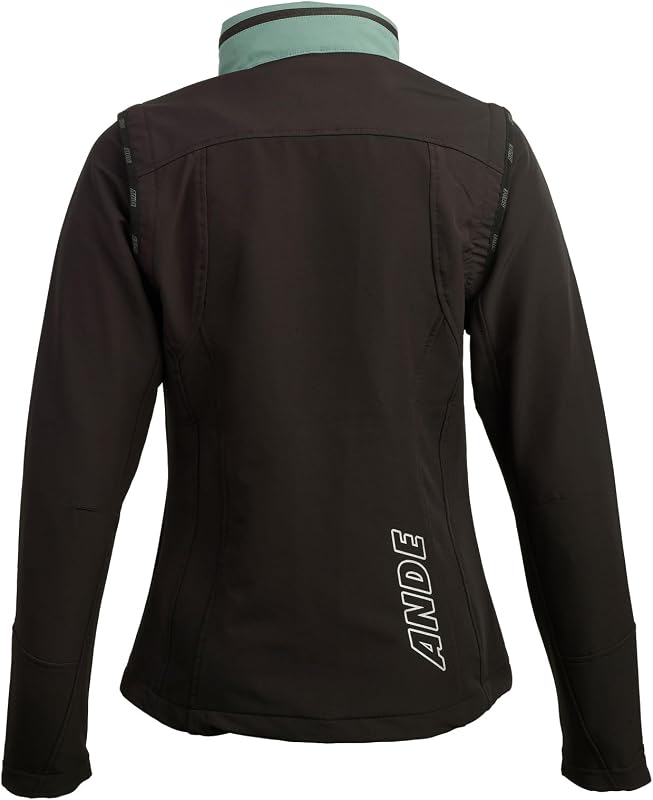 W21016-D410 GIACCA DONNA VERDE PINO/NERO — foto 2 di 3