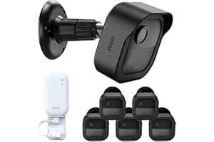 PEF Blink Outdoor 4 (4th Gen) Wall Mount, Weatherproof Protective Cover and 360 Degree Adjustable Mounting with Blink Sync Module Outlet Mount for Blink Outdoor Indoor Security Camera (Black, 5 Pack)