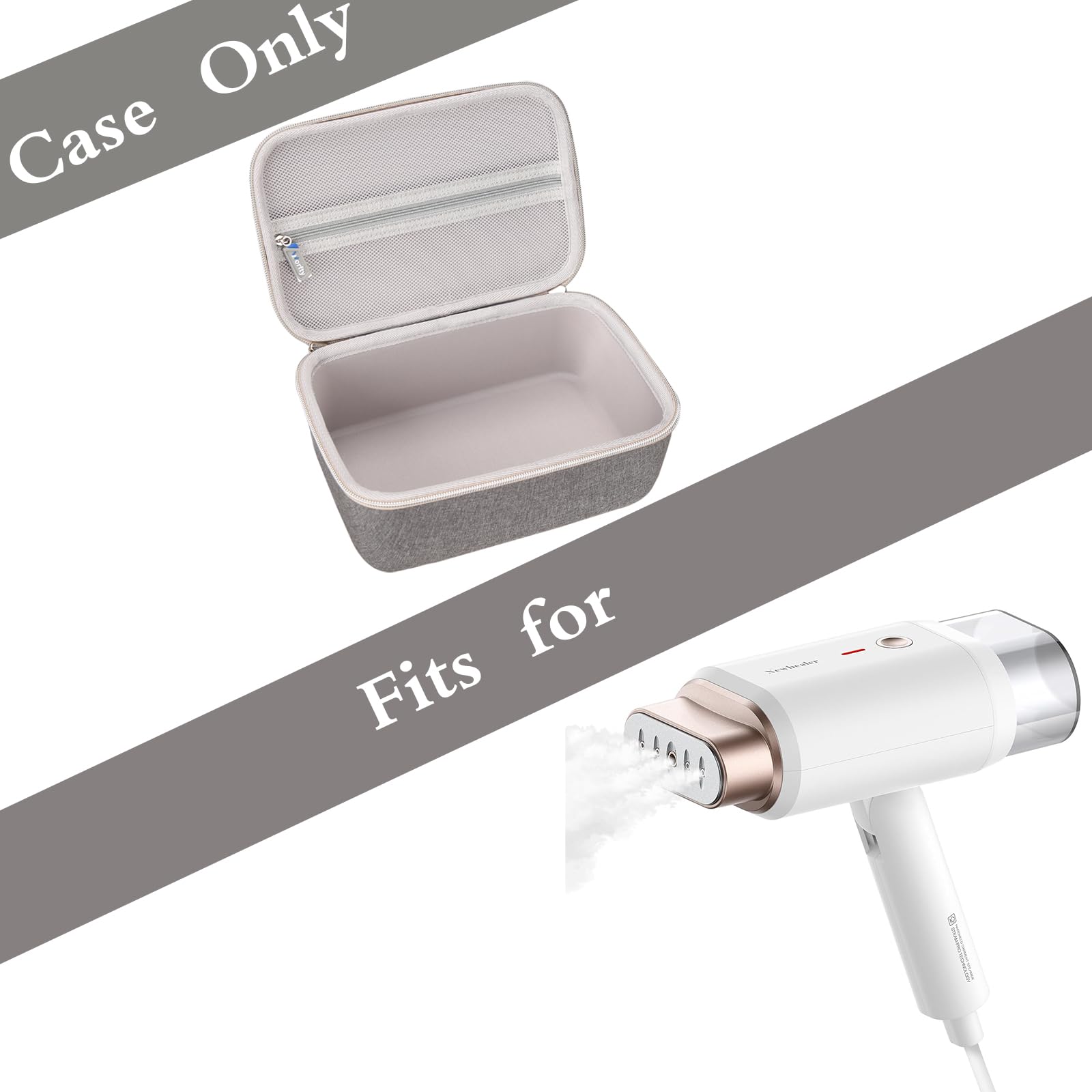 worfty Hard Case for Newbealer Foldable 120V Steamers, Case Compatible with Newbealer 1200W Travel Steamer with Horizontal & Vertical 180ml Handheld Steaming