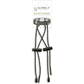 FlipBelt Race-Bib Holder, FlipBelt Accessory for Attaching Race Bibs and More, Black, One Size