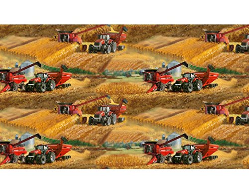 CASE INTERNATIONAL HARVESTER COTTON FABRIC CASE/IH COTTON QUILTING FABRIC SOLD BY THE YARD