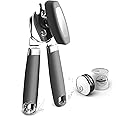 Can Opener,Professional 3-In-1 Multifunctional Manual Can Openers Bottle Opener,Kitchen Durable Stainless Steel Heavy Duty Can Opener Smooth Edge for Kitchen Seniors Friendly