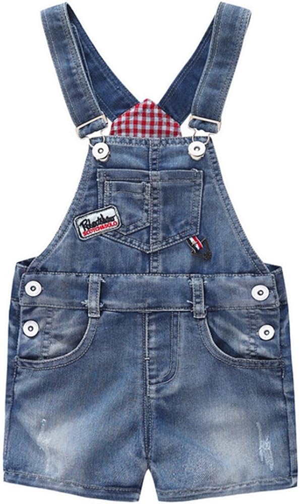 denim shortalls baby boy