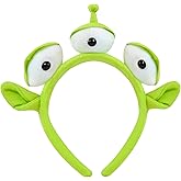 Leziazany Green Three-eyed Alien Plush headband Alien Monster headband for Halloween Party Birthday, Christmas