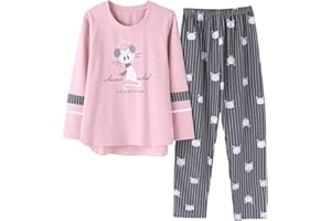 Vopmocld Big Girls Cute Pajama Sets Long Sleeve Lovely Sleepwear 2 Piece PJS Multiple Cartoon Jammies