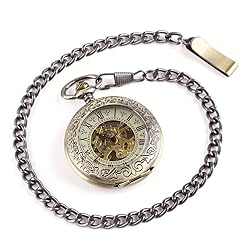 Tiong Clip Pocket Watch Rough Chain Retro Metal