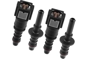 Hihaha Straight Car Fuel Line Hose Quick Release Connector Disconnect Hose/Durable/Nylon / 1/4" 6.3mm SAE to 5/16" 8mm / 2 Se