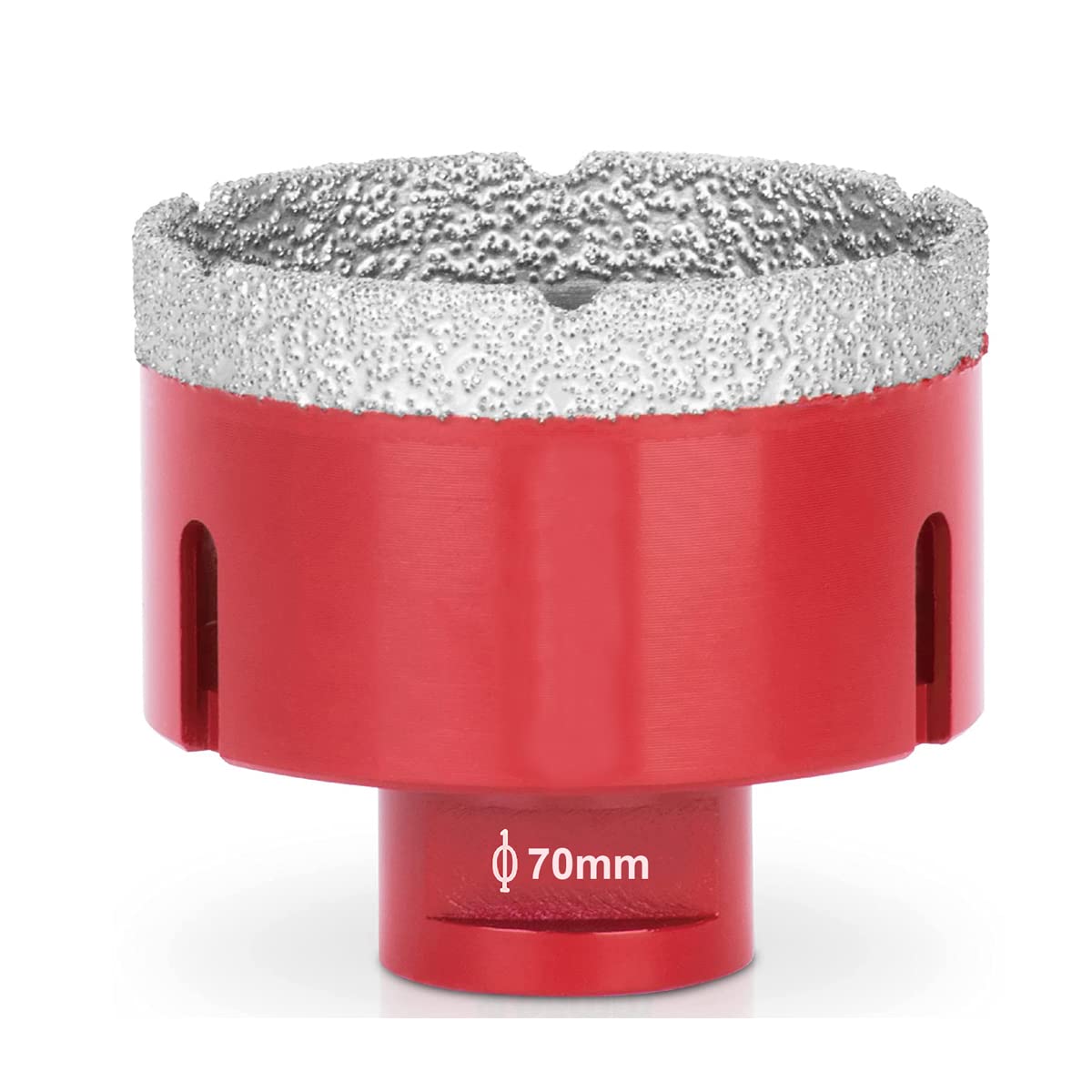 SagaSave 70mm M14 Diamond Coating Drill Bits Hole Saw,Long Life Hole Cutter Opener for Glass Ceramic Tile Marble Ceramics Bottles Etc 1PCS