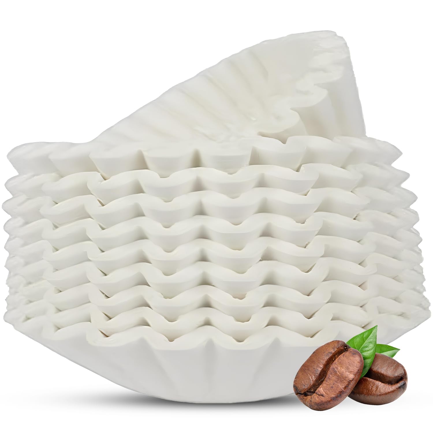 Antson Direct Coffee Filter Papers - Commercial Coffee Filters for Commercial Machine | 18.8 x 18.4 x 18.4 cm Commercial Machine Basket Papers