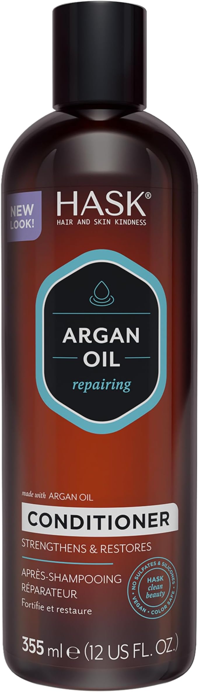 HASK Repair Argan Oil Conditioner 355ml for Dry Damaged Hair