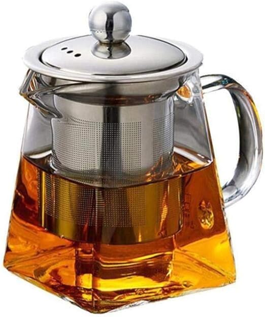ZYX Coffee Pot, Camping Coffee Pot, teapot, 950ml high Borosilicate Glass Stainless