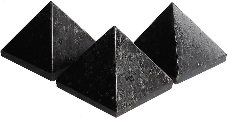 Glass Stones in the form of Pyramid For Cures of Crystal Healing, Reiki, Decoration and Feng Shui Nuummite
