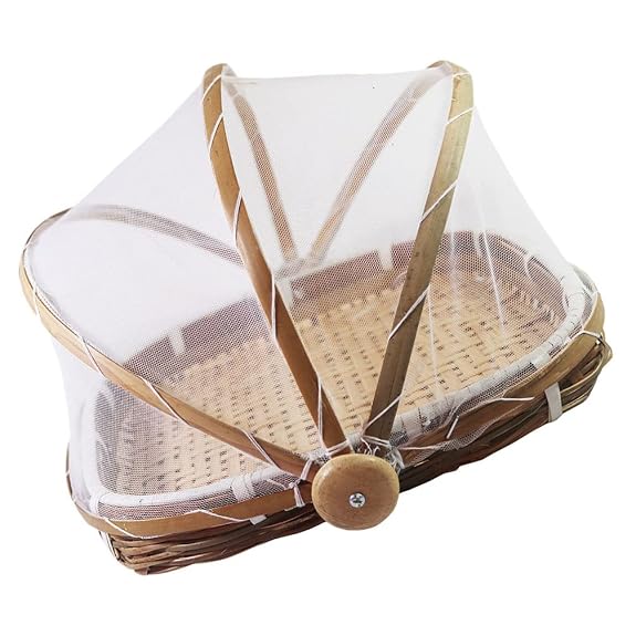 bamboo food tent basket