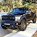 Front Grille Fits 2009-2014 FORD F150 Raptor Style Grill Kits With Amber LED Light and F&R Letter and Removable Mask,Matte Black