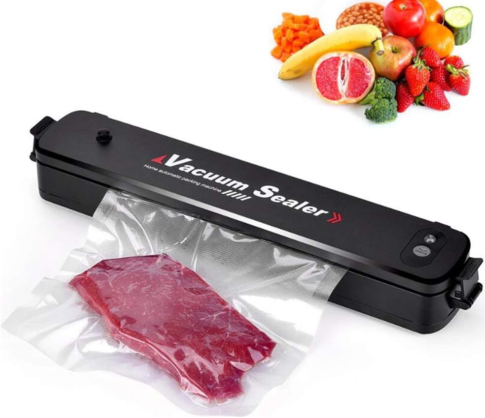 GOUTUIZI Food Vacuum Sealer Machine, Food Vacuum Sealer Bag Packing Machine, Automatic Vacuum Sealer, with 15pcs Vacuum Sealer Bags