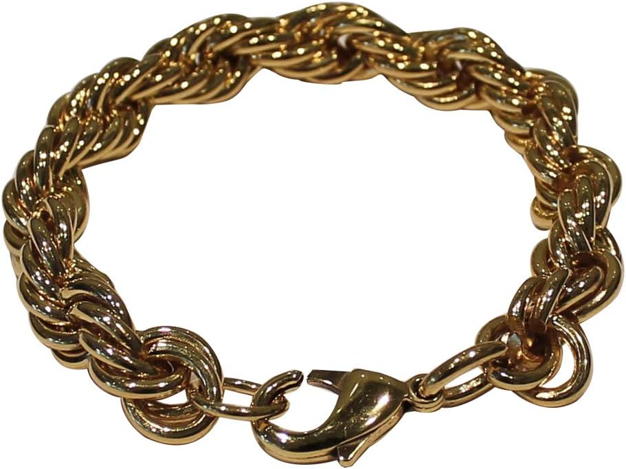 Men's Massive Rope Chain 30 inches Chain Cast in Jewellers Bronze & Gold Dipped in 9ct Gold 115 grams