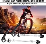 HJUWANG 1 Pair Bike Quick Release Skewer Front Rear Hub Ultralight Black view 3