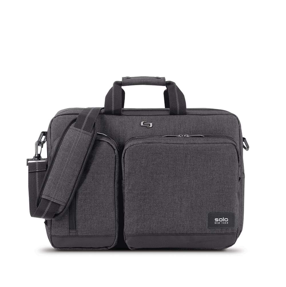 Solo New York Briefcase, Gray, Black, 12.5" x 17" x 5" Buy Online in