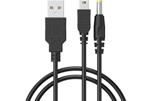 2-in-1 PSP Charger Cable, Replacement PSP Power Cord & Data Cable for Sony PSP 1000 2000 3000 Series(PSP-1001, 2001, 3001) an
