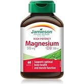 Jamieson High-Potency Magnesium 500 mg + D3 500 IU Formula, 60 caplets