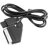 SING F LTD 1.8m PVC RGB Scart Video AV Cable Cord Lead Compatible with Super Nintendo N64 NGC SNES