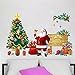 Santa Claus Christmas Tree Gifts Wall Decals Kid's Living Room Bedroom Shop Window Removable Wall Stickers Murals DIY Home Decorations Art Decor Merry Christmas Wall Stickers (Merry Christmas)