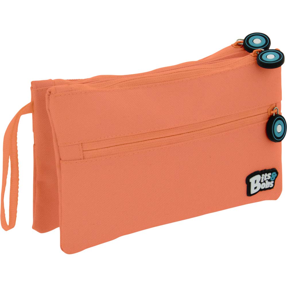 Grafoplás 37545383 Double Flat School Case, Coral, 21 x 12 cm, Bits & Bobs