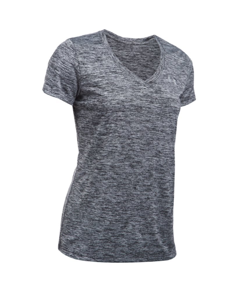Under Armour Womens Tech V-Neck Twist Short-Sleeve T-Shirt