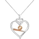 GLEZZA Easter Basket Stuffers-Volleyball/Softball/Soccer/Basketball/Football/Baseball Necklace Gifts for Women,Sport Accessories Birthday Christmas Jewelry for Women Lover Players