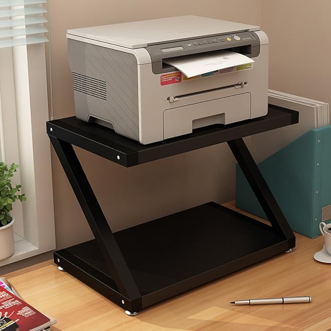 PM-Tables - Estantería Minimalista para impresoras de Escritorio, Doble