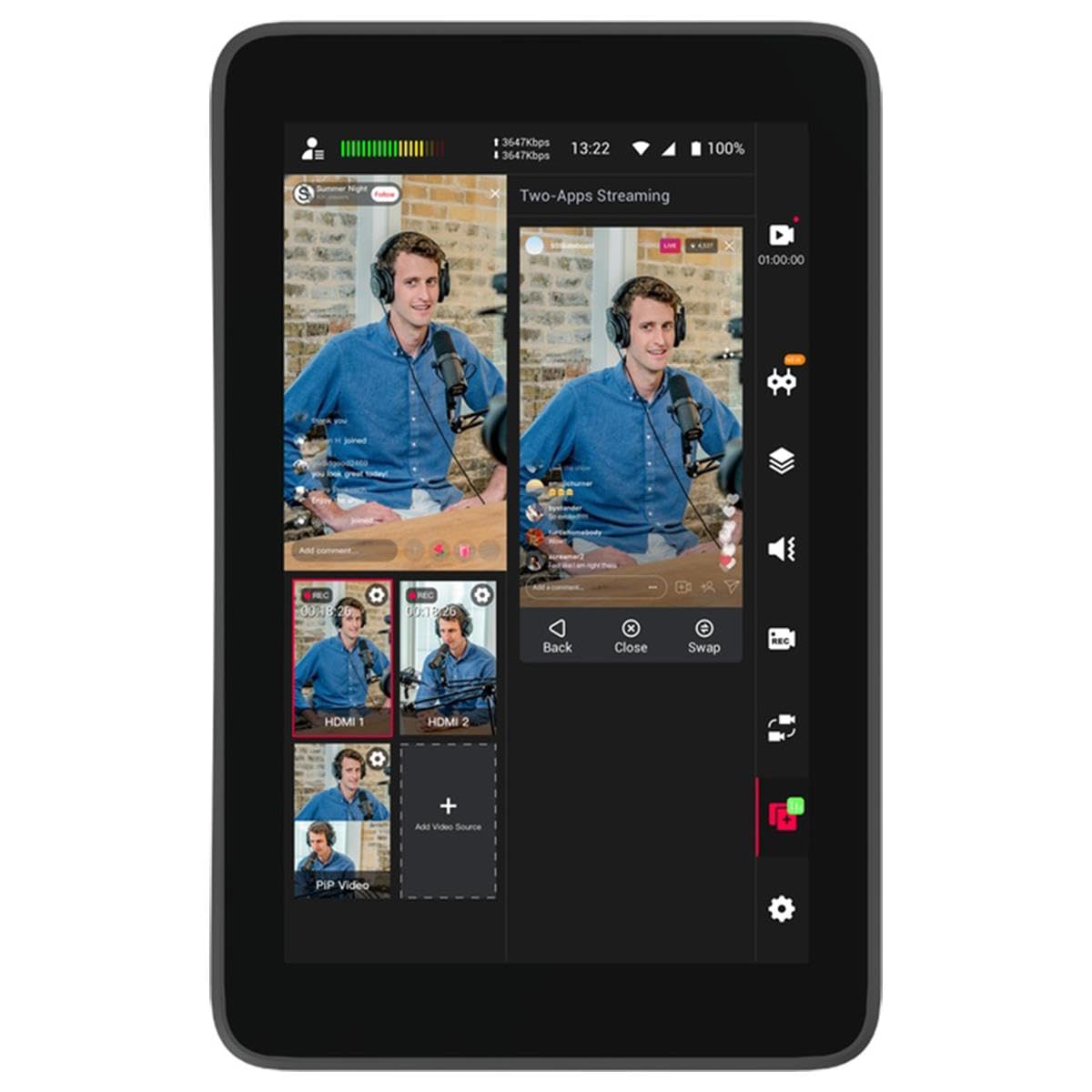 YoloLiv YoloBox Ultra Portable Multi-Camera Encoder/Switcher/Monitor/Recorder in One