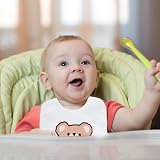 ALAHUGYEF Baby White Bibs 12 Pcs Waterproof Cotton Dribble Teething Feeding view 7