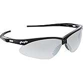 MCR Safety MP117 (MP1) Glasses, Silver Mirror Lens, 1-Pair | Lightweight, wrap around lens design, soft flexible TPR nose pad and temples sleeves