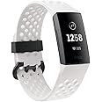 Fitbit Charge 3 Special Edition Fitness Activity Tracker Graphite/White Silicone, one Size, 0.06 Pound