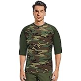 TWCHAS Men’s Military Camo T-Shirt, Camouflage Top Vintage Camo T-Shirts for Everyday Look, Gym Training and Outdoor Activity