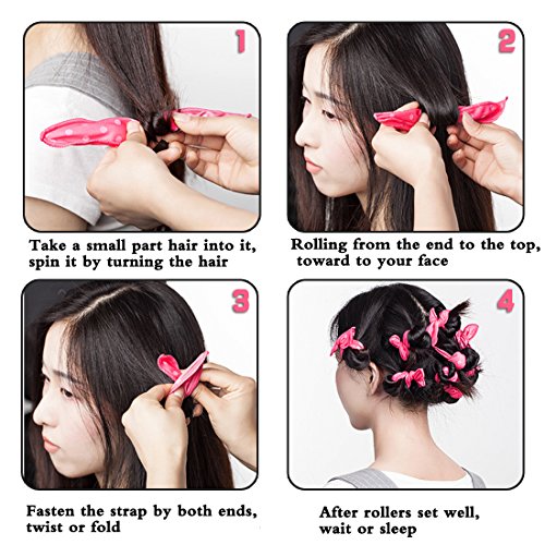Vankoo Foam Curlers No Heat Flexible Hair Curlers Rollers To Sleep