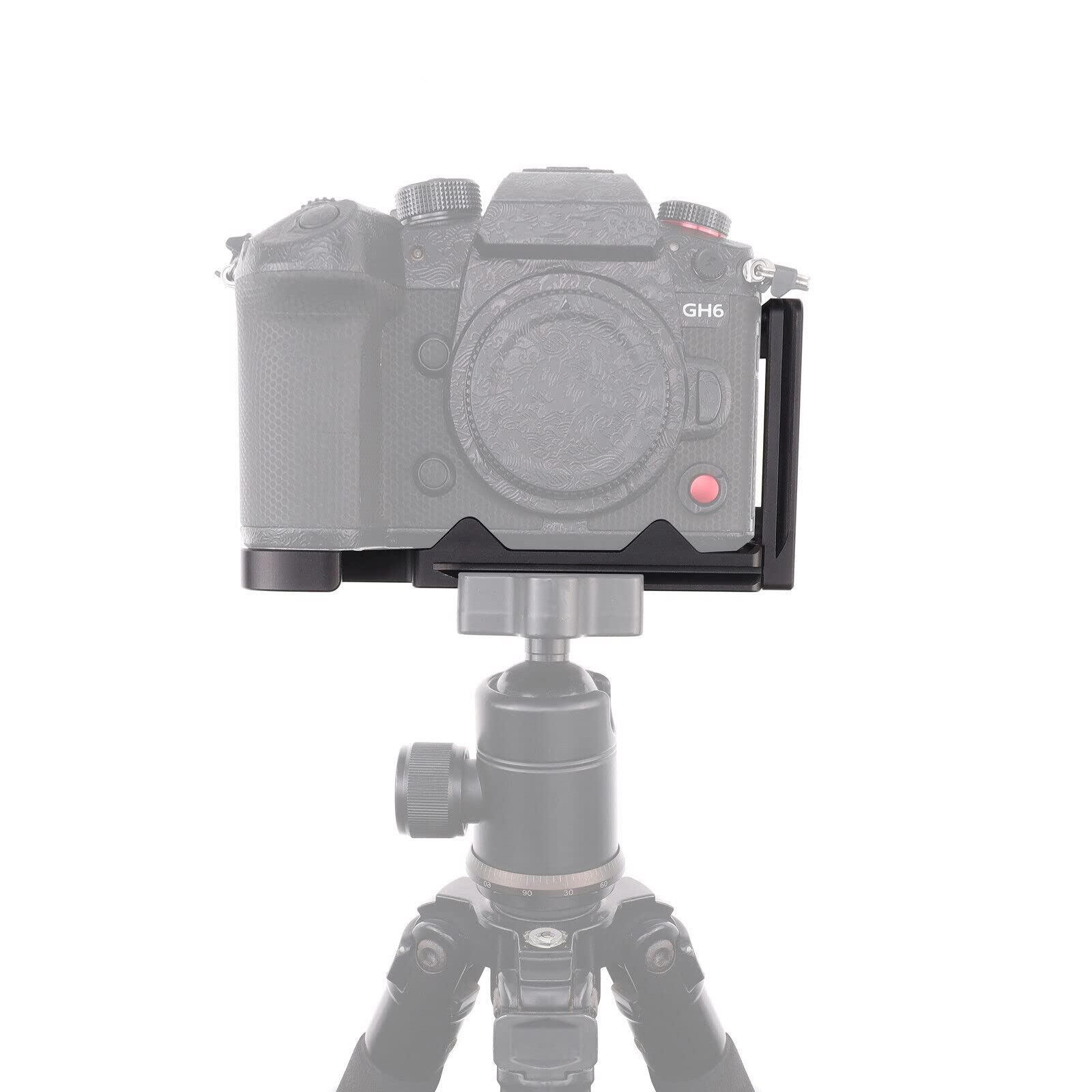 Hersmay L Bracket Plate for Panasonic Lumix GH6 Mirrorless Camera, Vertical Stand Switching Tripod Head Quick Release Plate Arca Swiss For Panasonic GH6 Camera