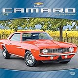 Camaro 2018 12 x 12 Inch Monthly Square Wall Calendar with Foil Stamped Cover, Chevrolet Motor Muscl by 
