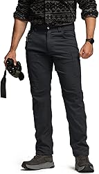 CQR Men's Active Flex Tactical Pants, Water