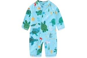 Erdawum Baby Boy Swimsuit Rash Guard Toddler One Piece Bathing Suit Infant Swimwear UPF 50+