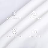 MAXIJIN Stretch Velvet Chair Covers 6 Pack White Dining Chair Slipcovers view 4