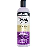 Aunt Jackie's Curls &amp; Coils Curl La La Thirst Trap Curl Milk, 12 fl oz - Triple Moisture Leave-In Conditioner for Hydrated and Soft Curls